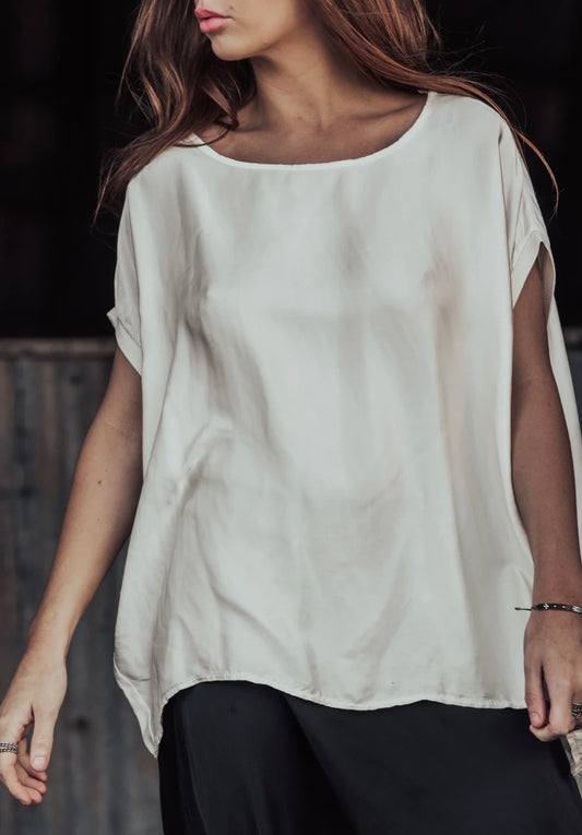 mamapapa - TOBI - flowy tee shirt - off white