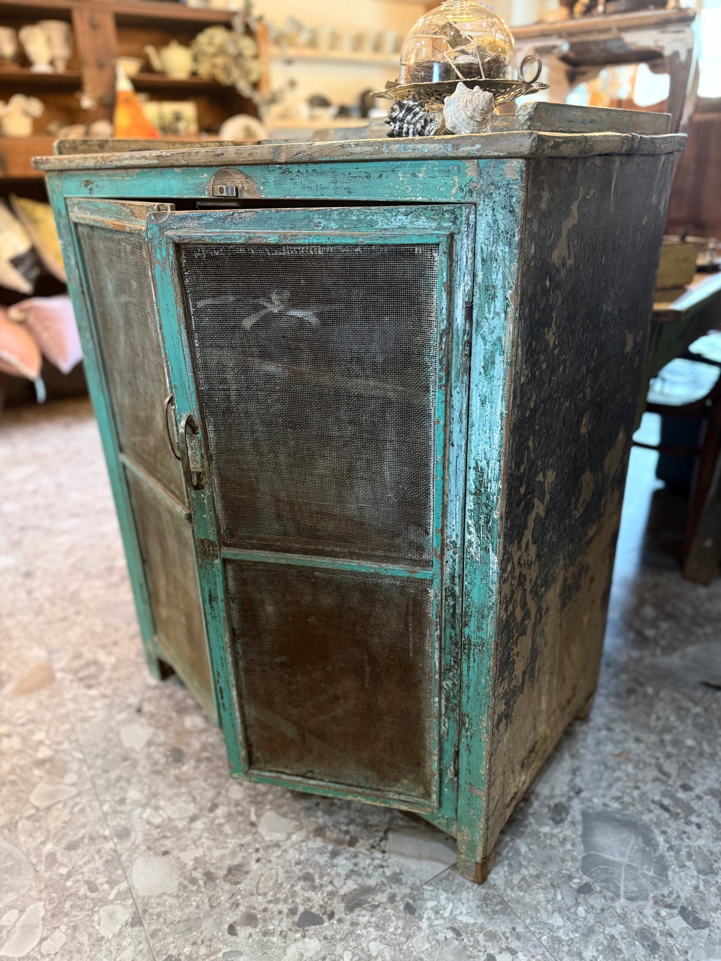 Vintage Meat Safe Cabinet