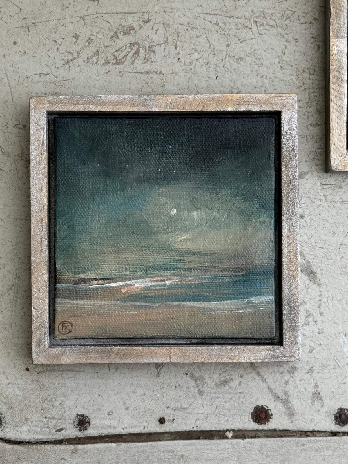 "The Sea and the Moon” series - #1 mini seascape by Fonda Shae