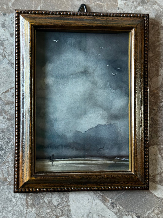 Water Colour; Silhouette - framed - Linda Titow