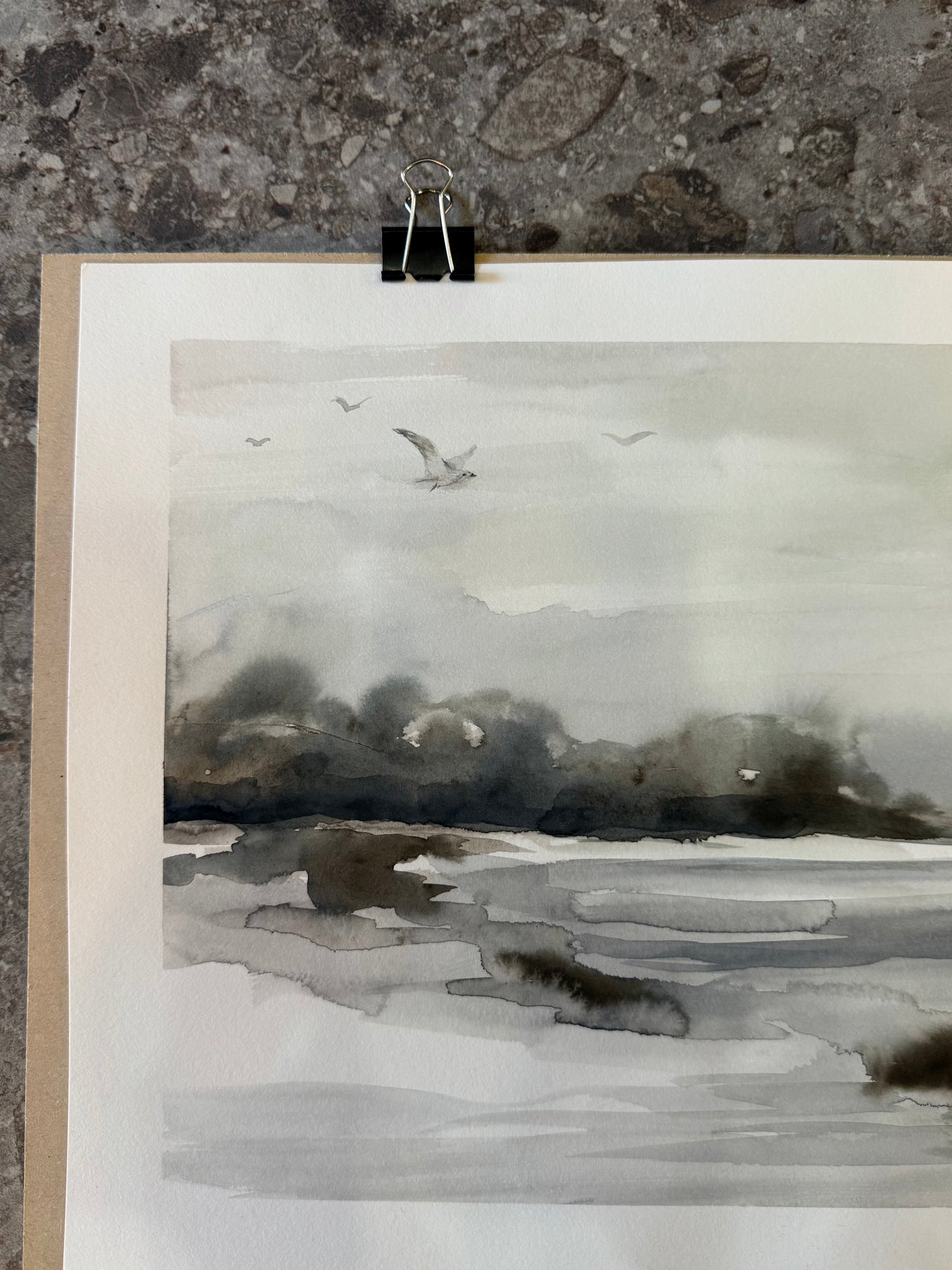 Water Colour; Sailing Sea - unframed - Linda Titow