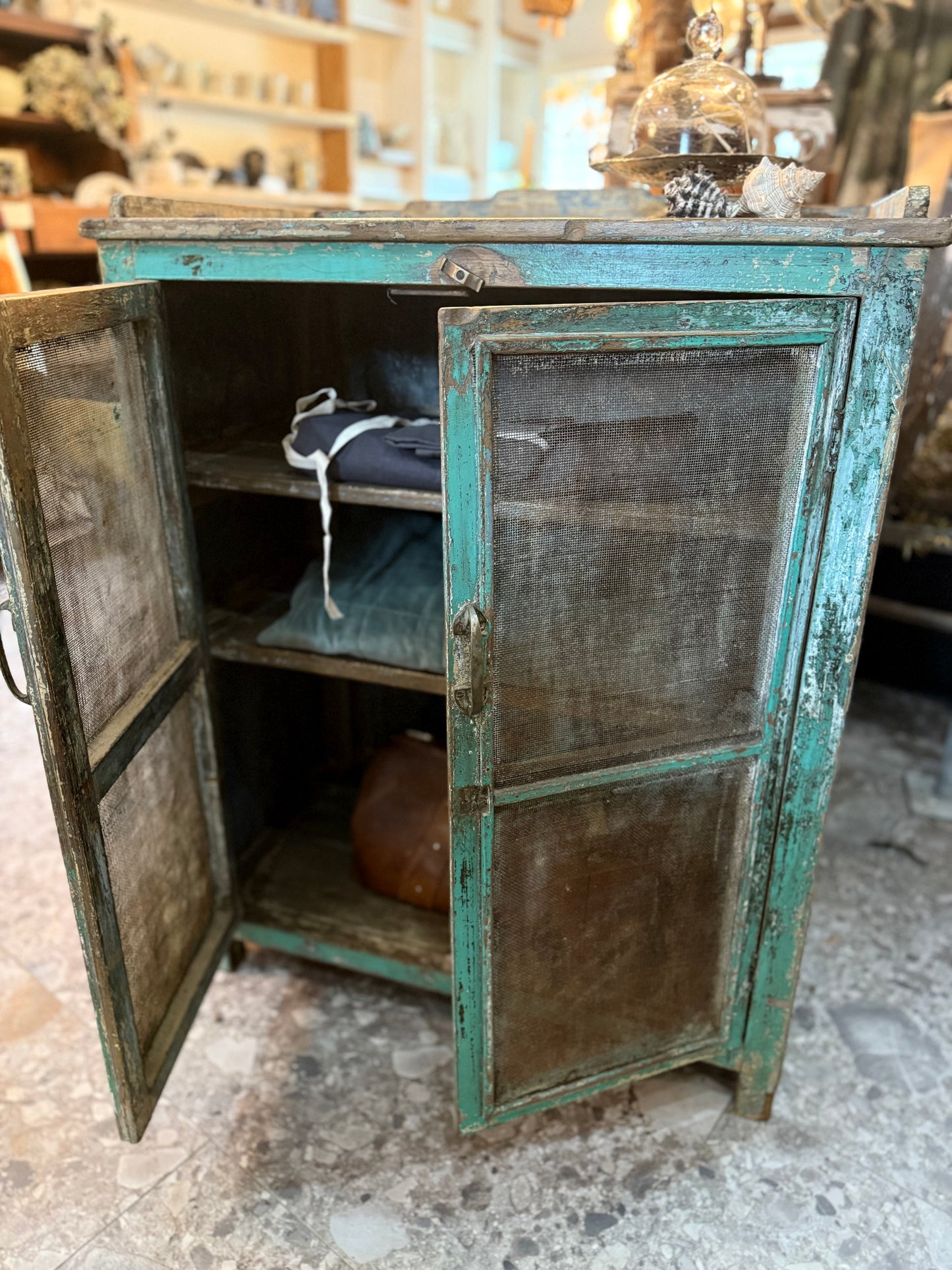 Vintage Meat Safe Cabinet