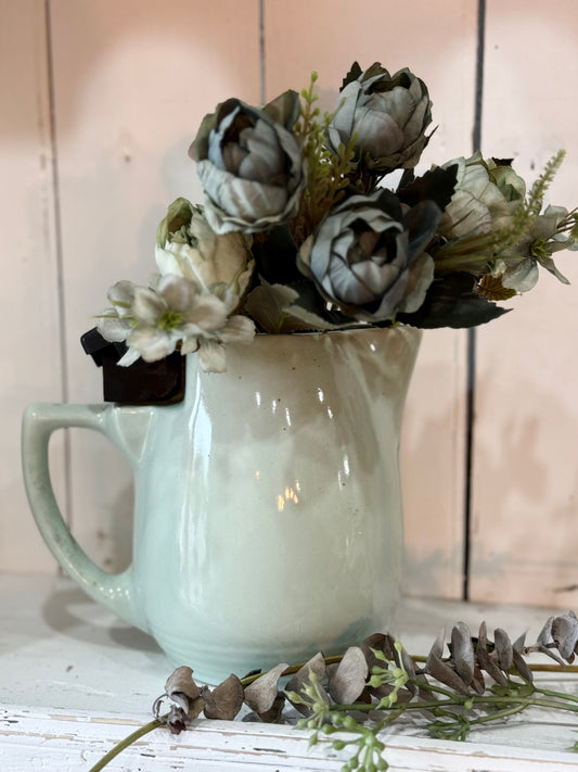 Vintage Blue Kettle Jug