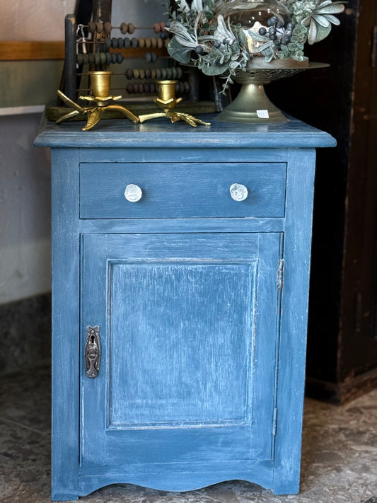 Vintage Blue Bedside