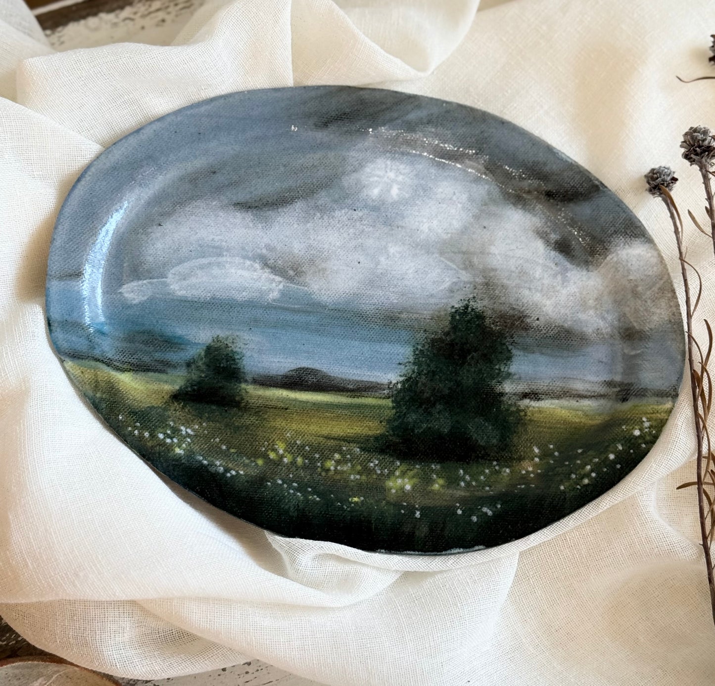 Linda Titow Art - Landscape Plate - medium