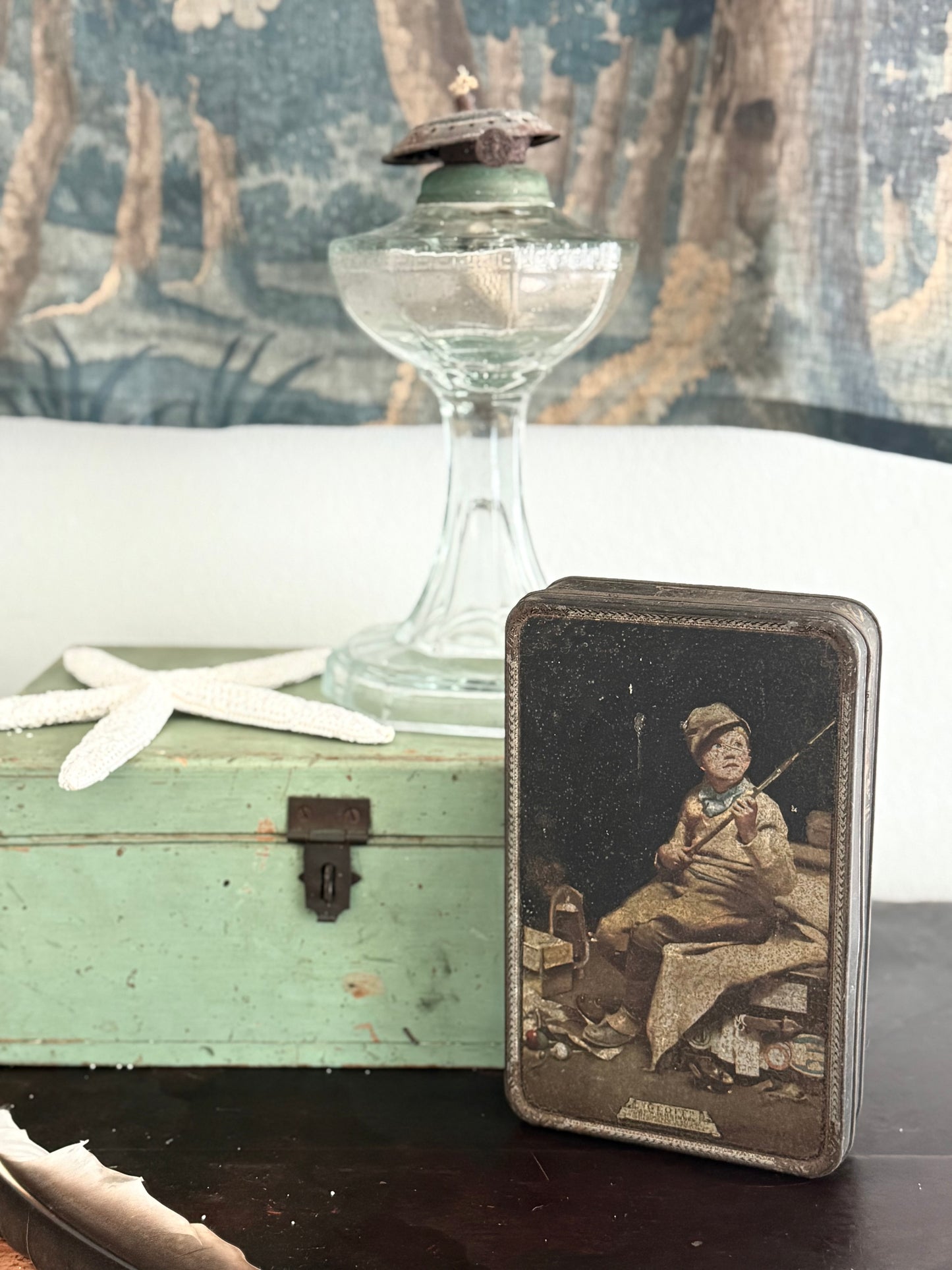 Little Boy Fishing Tin