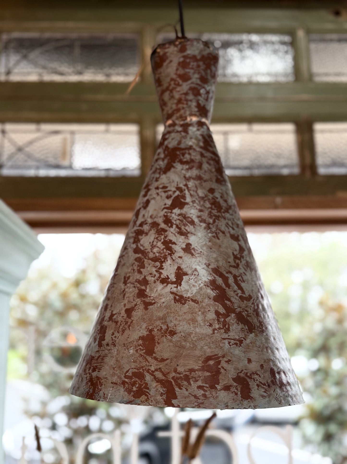 'Blue Patina' Metal Pendant Light