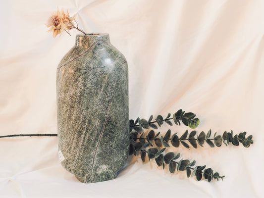 NEW! Celeste Marble Vase - oblong