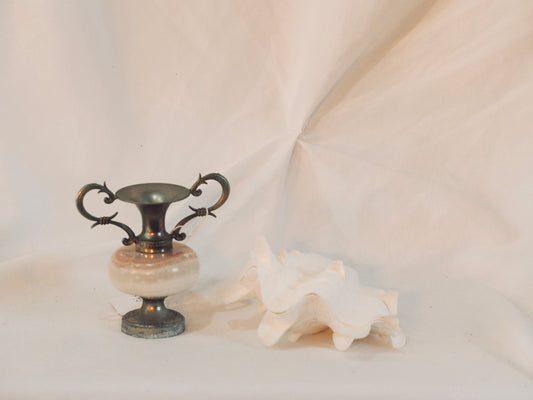 NEW! Alabaster Marble Onyx Mini Vase
