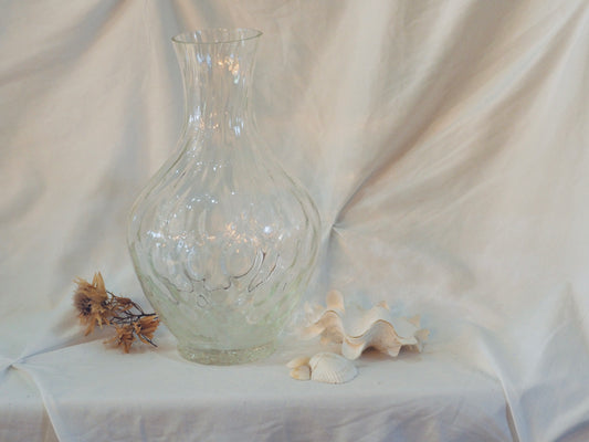 Clear Ripple Vase