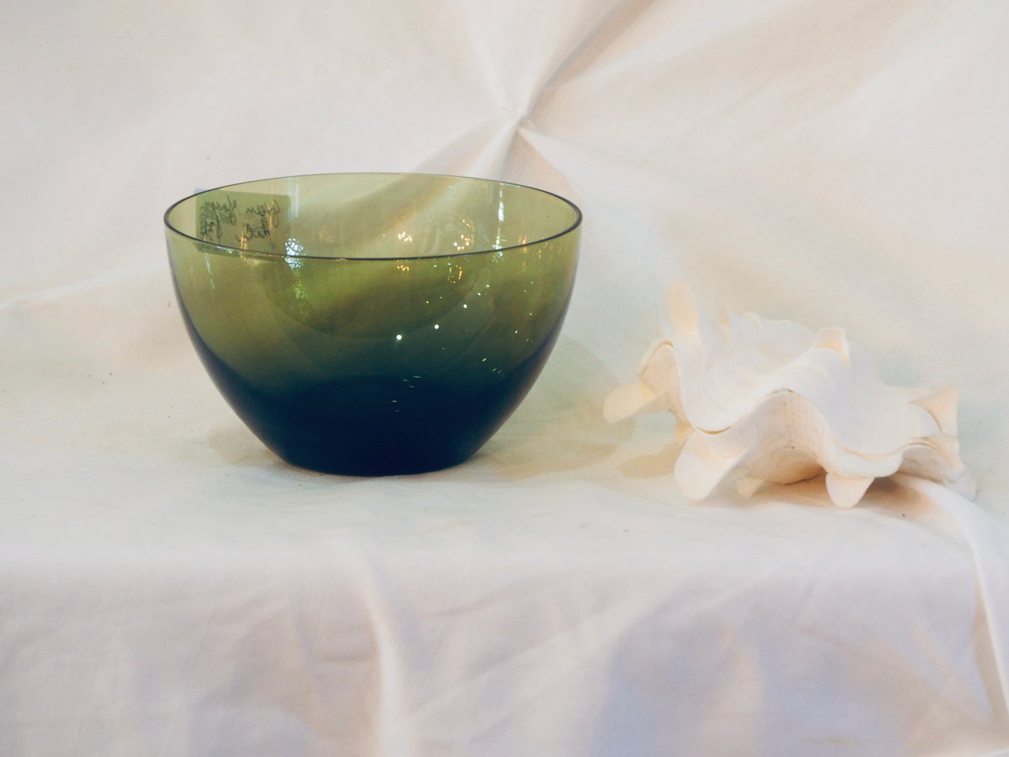 Green Glass Dish/Bowl