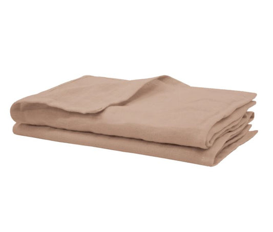NEW! French Flax Linen Napkin Set 2 - Tea Rose