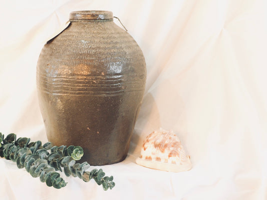 Antique Green Pot