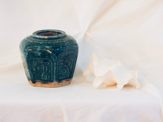 NEW! Old Chinese Ginger Jar - green
