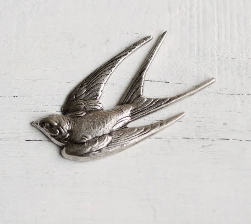 Antique Style Bird Brooch