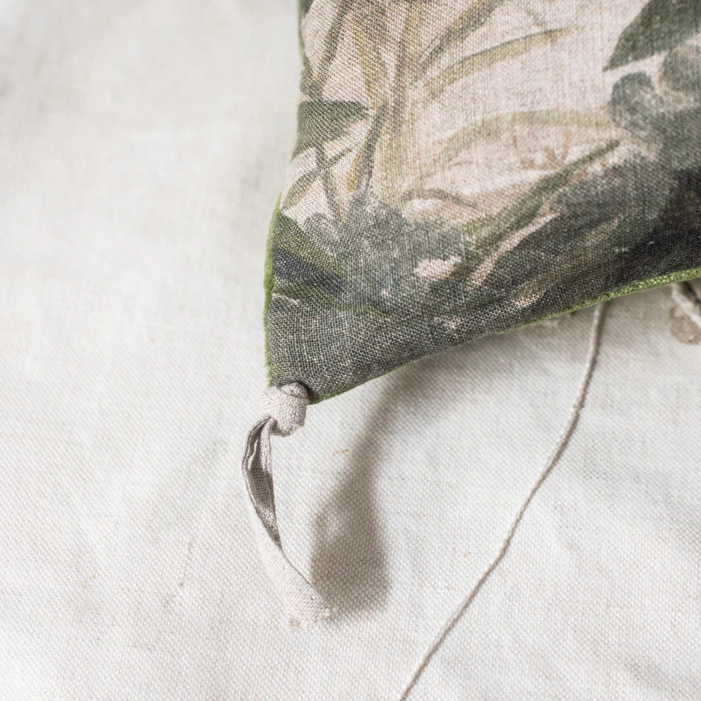 Cochin French Linen Throw Cushion - Bird
