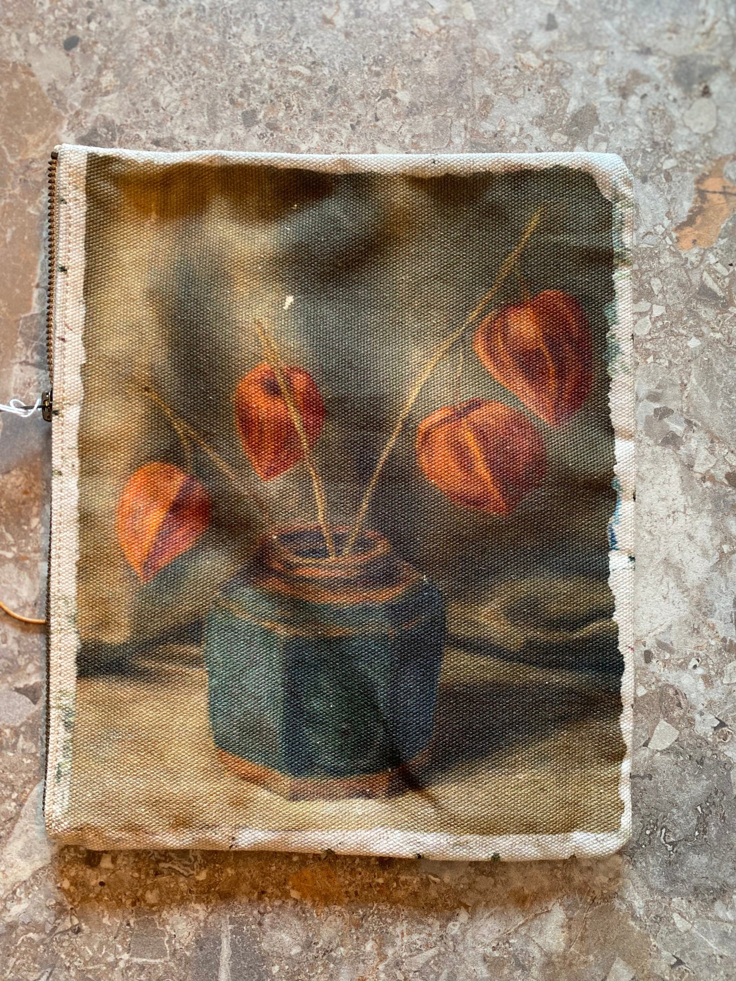 Swarm Canvas Painting Clutch - Ginger Jar