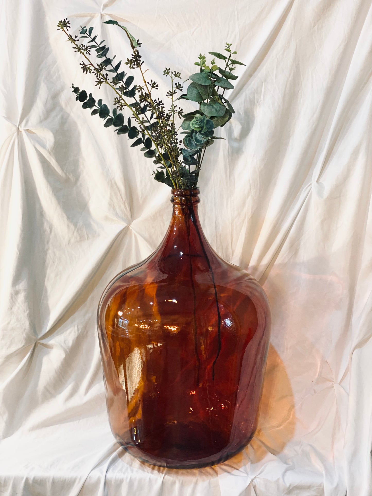 Amber Glass Bottle - XL recycled glass