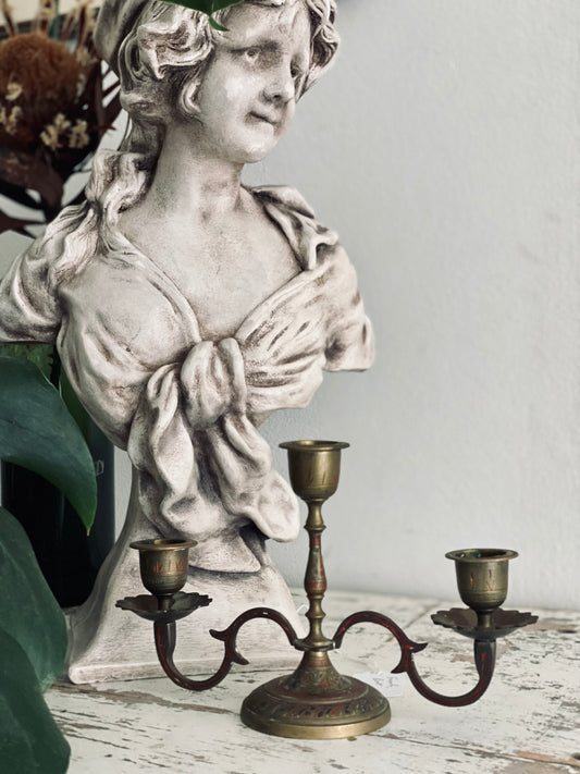 NEW! Vintage Brass Candelabra