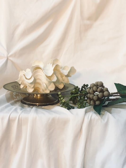 Aged Silver Pedestal Dish 3