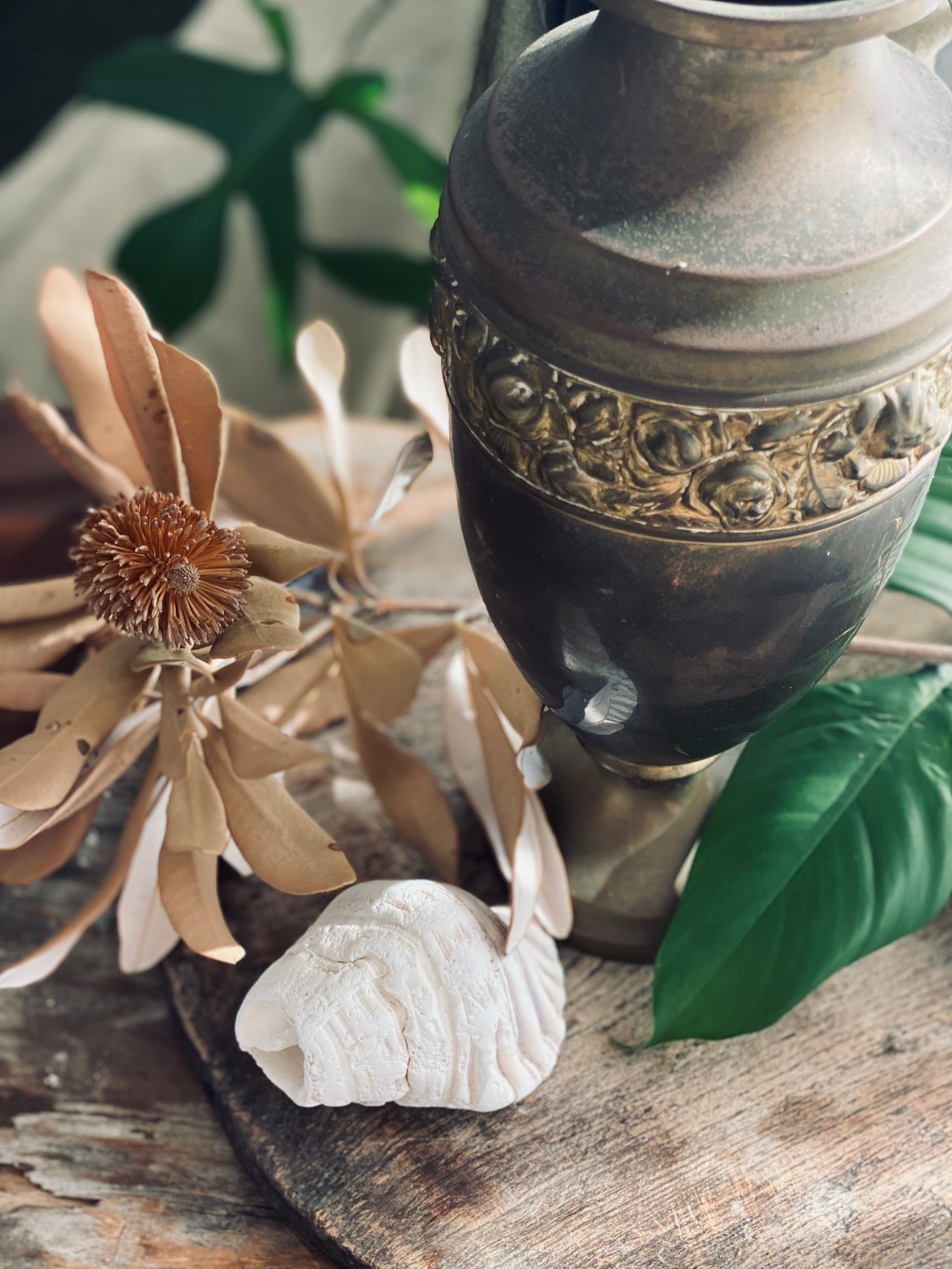 Rose Vase - brass
