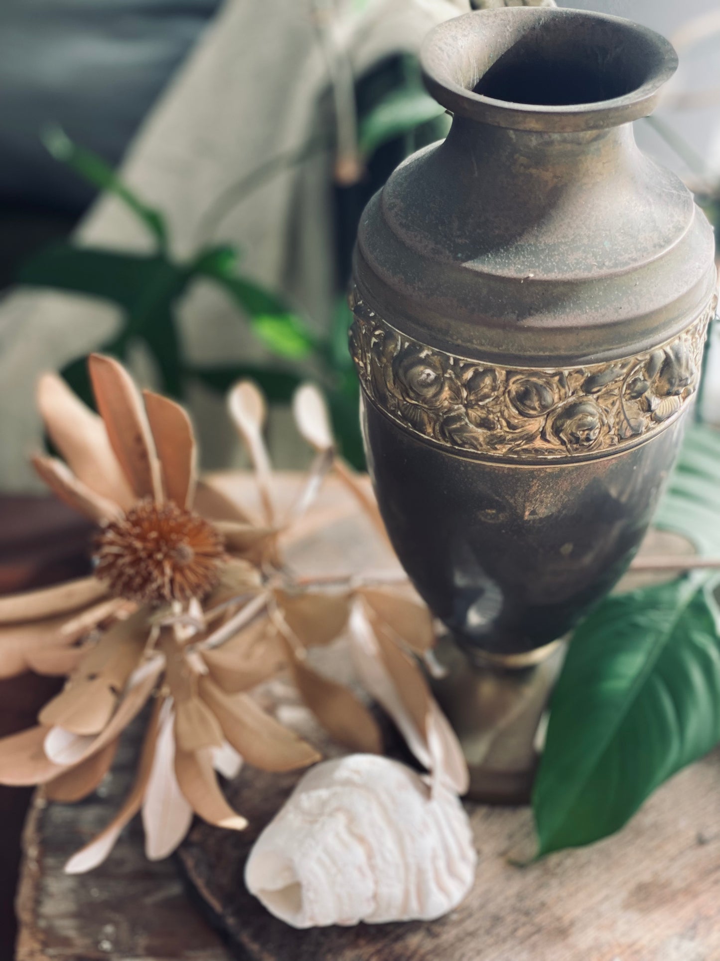 Rose Vase - brass