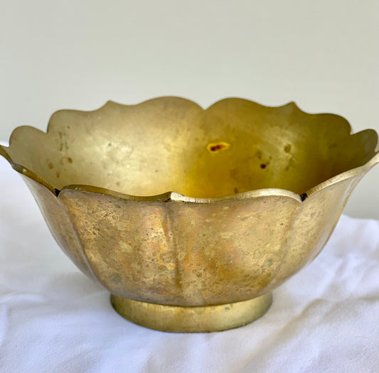 Brass Lotus Bowl