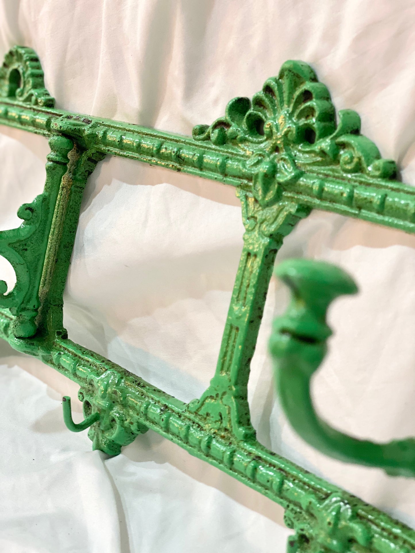 NEW! Green Cast Iron Hook Board