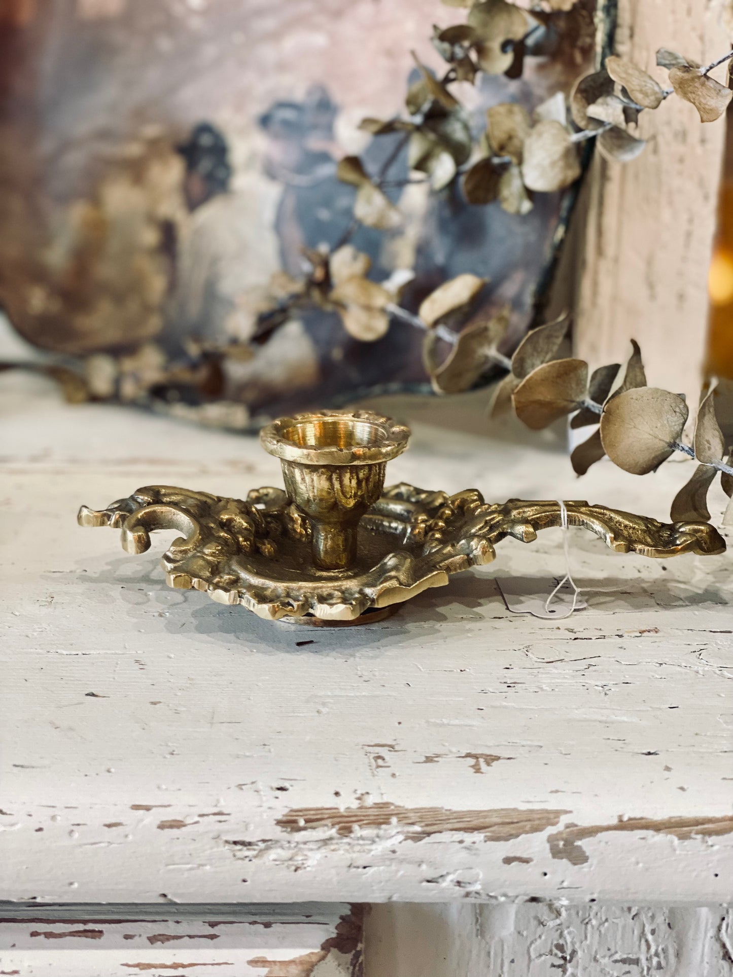 NEW! Vintage Ornate Candelabra with Holder