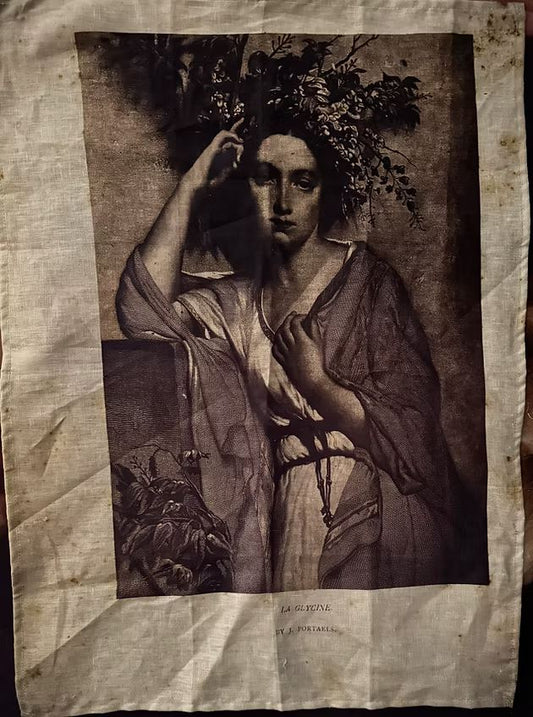 Linen Tea Towel French La Glycine - Barbara O-Donovan Designs