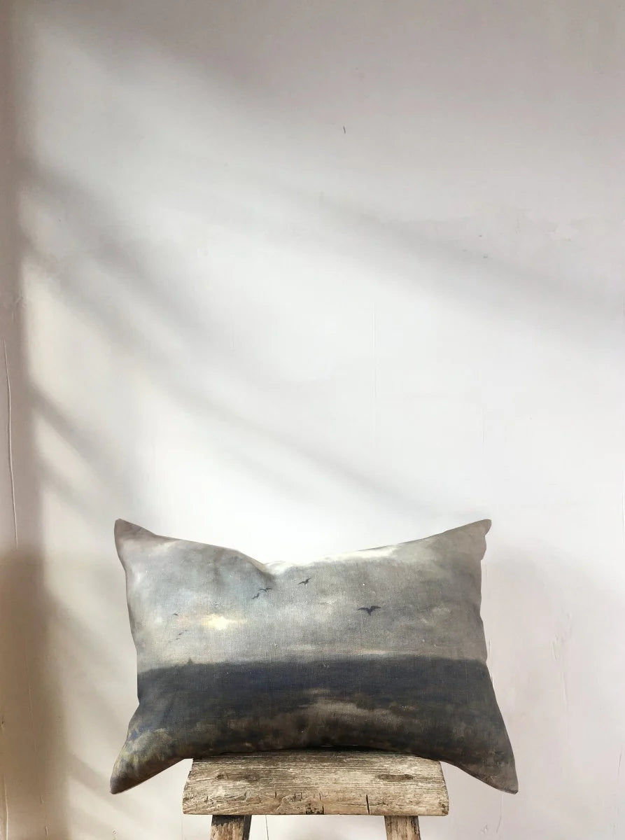 Marshes Linen Cushion - 62cmx40cm