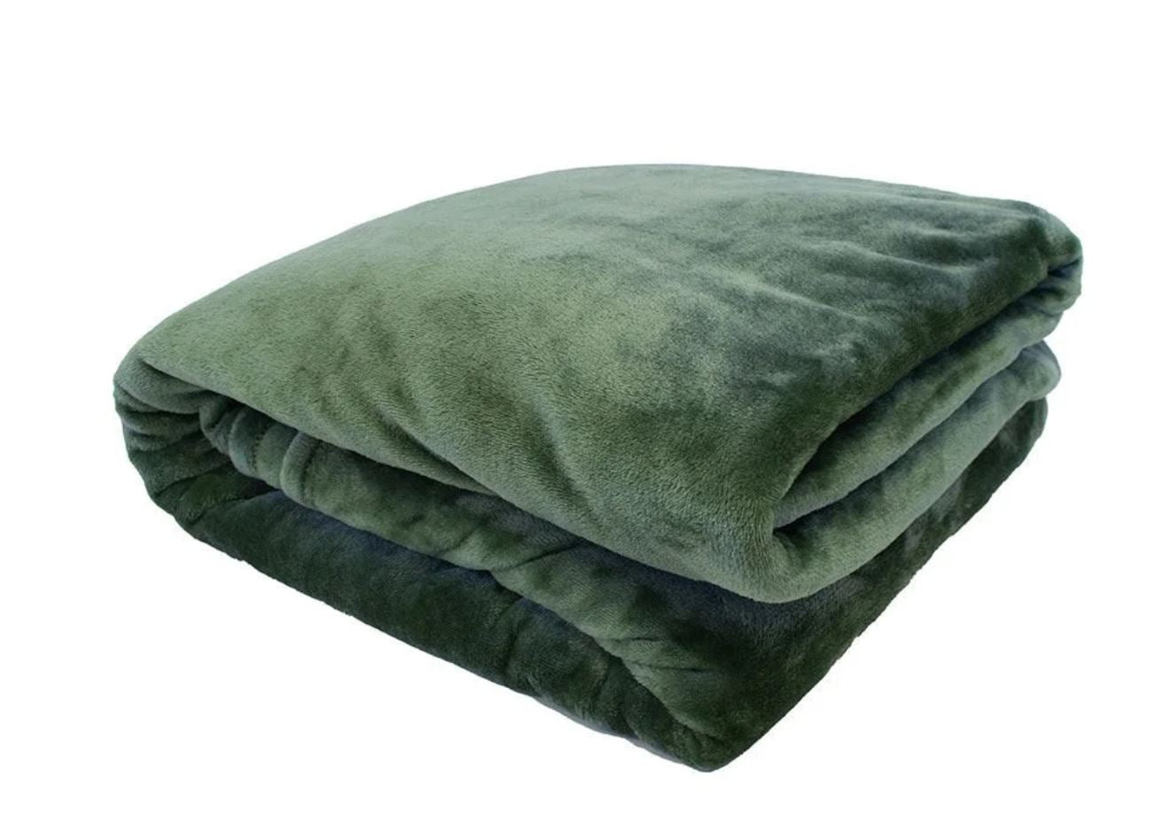 Bambury Moss Green Blanket