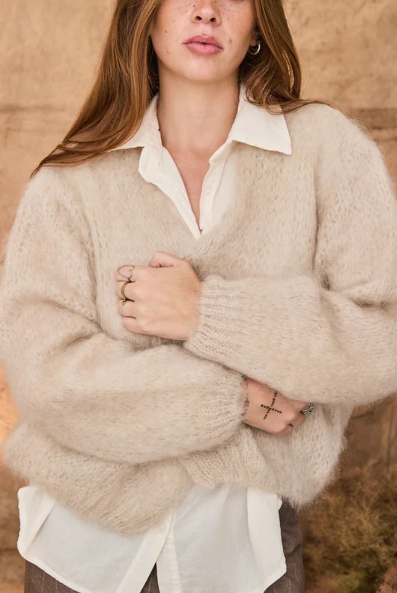mamapapa - MILKA knitted cardigan - Cloudshell