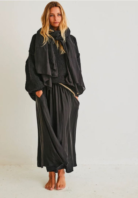 mamapapa - SCARLETT flowy skirt - charcoal