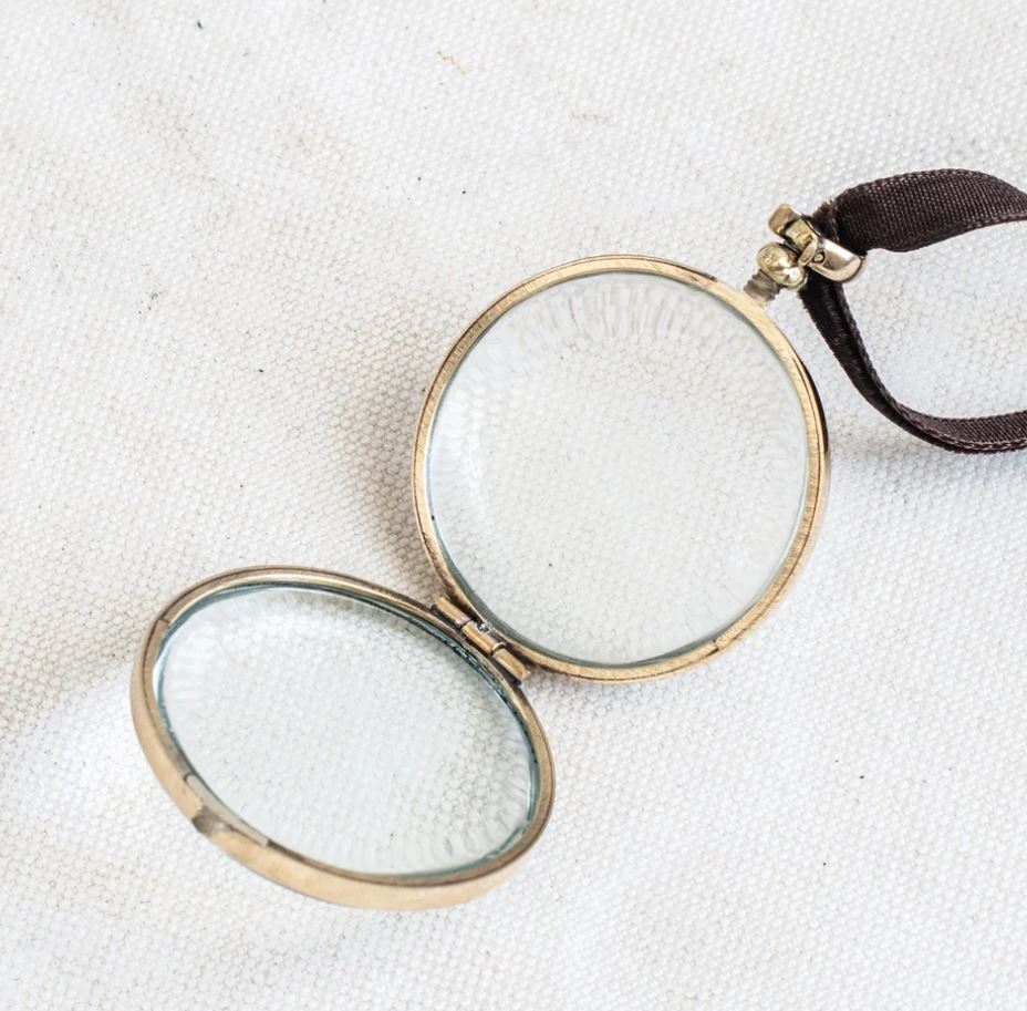 Rock Crystal Locket - Round