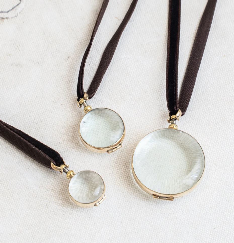 Rock Crystal Locket - Round