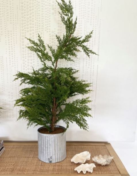 NEW! Christmas Tree in Metal Pot