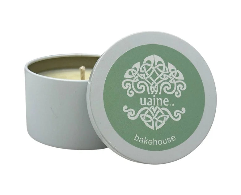 Uaine Candle Lifestyle Range Travel Tin - Bakehouse